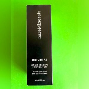 BareMinerals original liquid mineral foundation. Broad-spectrum SPF 20 5358